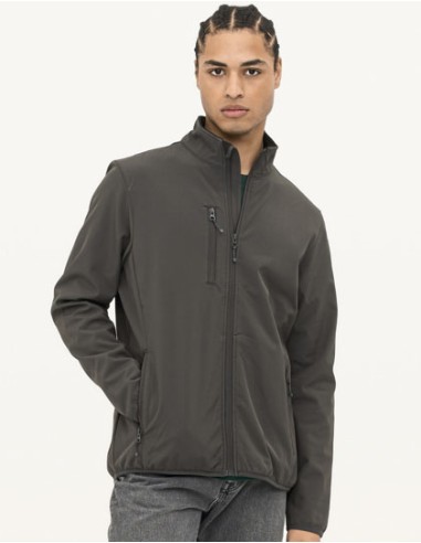 SOL-03827-Mens Falcon Zipped Softshell Jacket